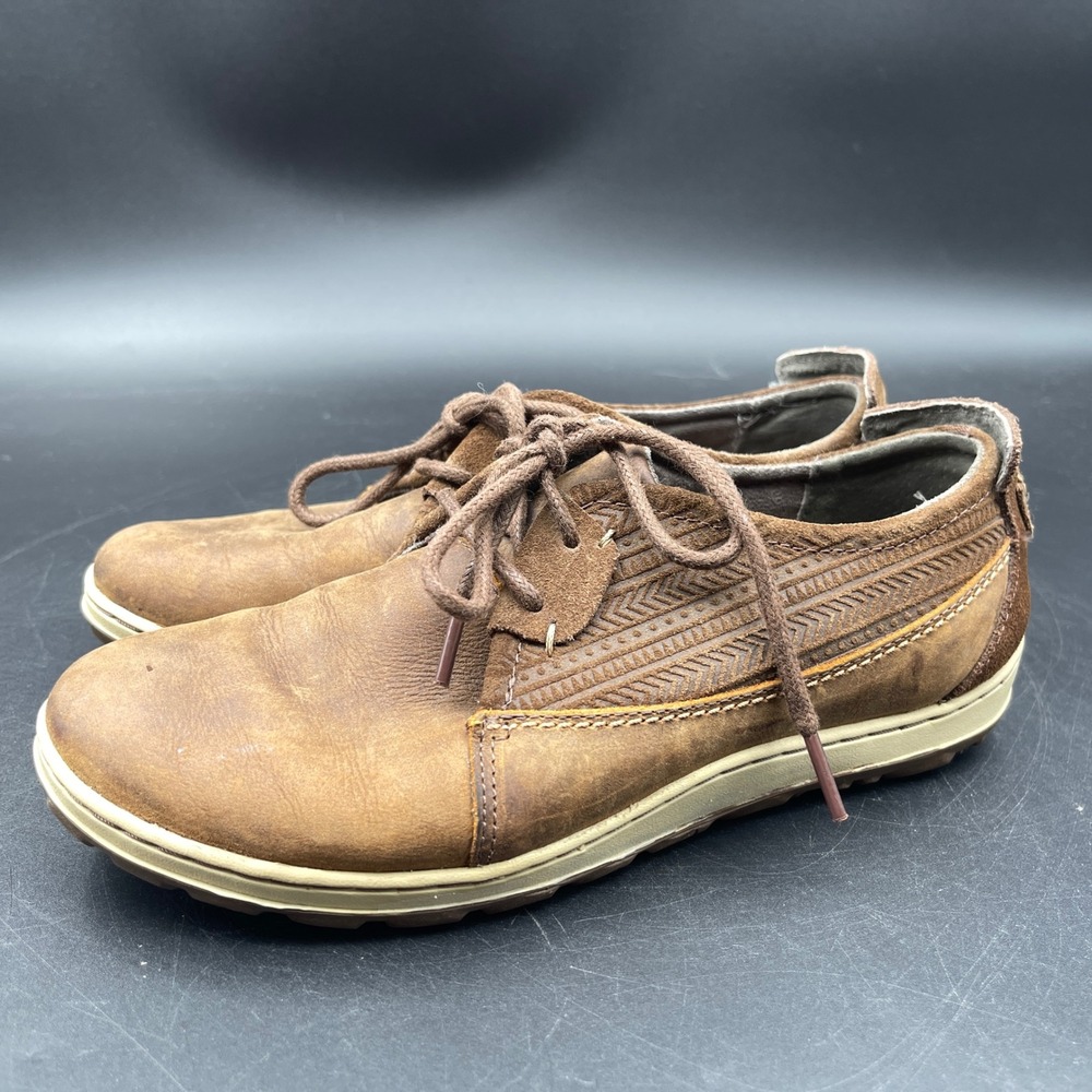 Merrell Brown Sugar Leather Lace Up Shoes Womens 6 J42516 Low Top Sneakers Brown